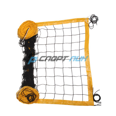 Сетка для пляжного волейбола – желтая, толщина нити: 3,0 мм.