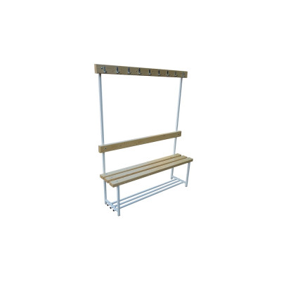 Скамья для раздевалок с вешалкой односторонняя 2 м
